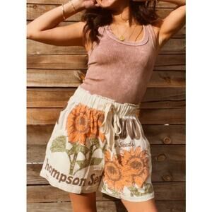 Junk Shop Jaded Sunflower Shorts NWT O/S
